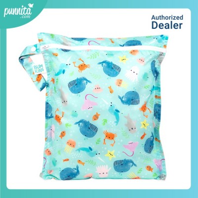 Bumkins Wet Bag ถุงกันน้ำเอนกประสงค์  ลาย Ocean Life
